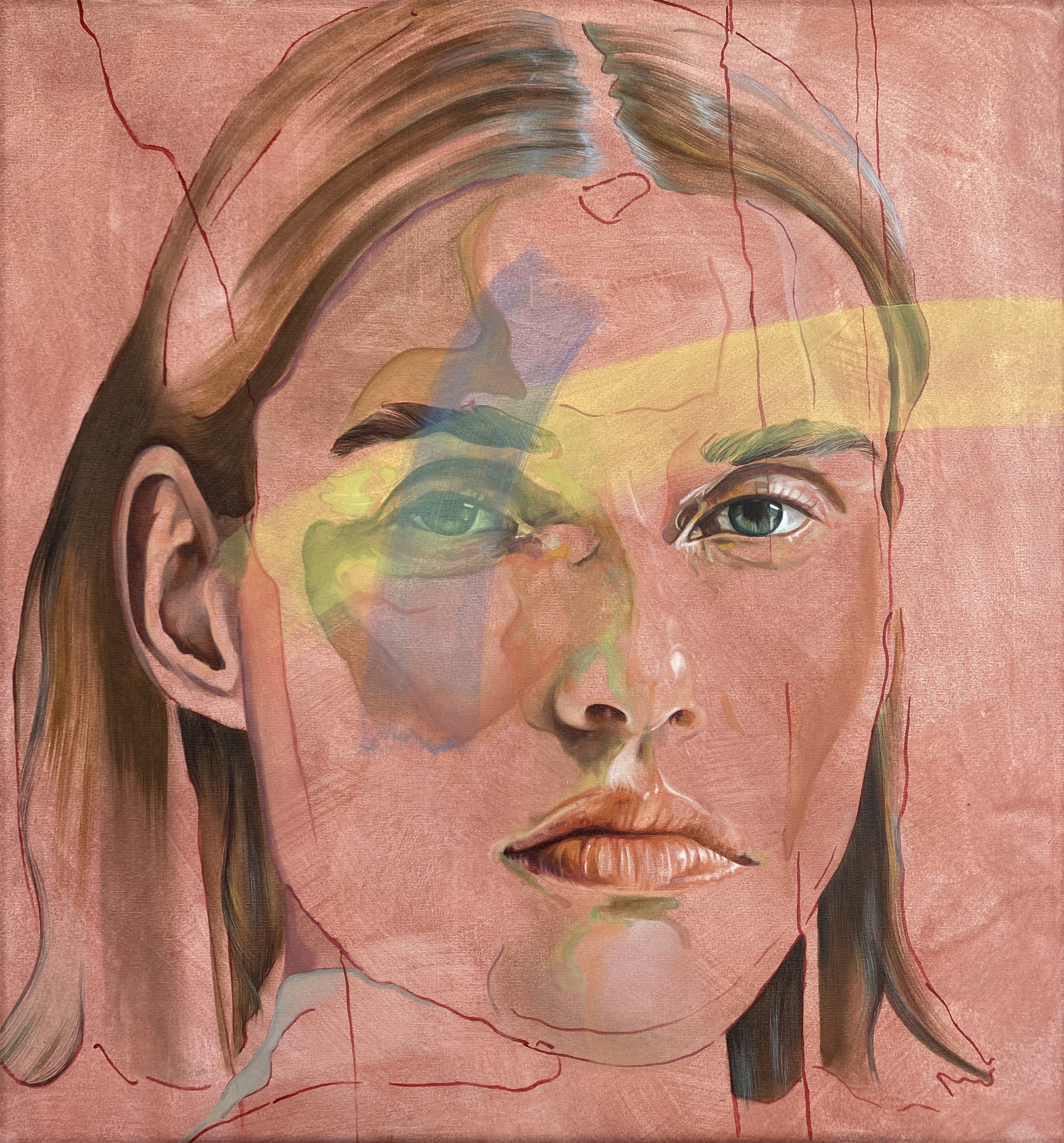 İsimsiz / Tuval üzerine yağlıboya / 80 x 80 cm / 2022